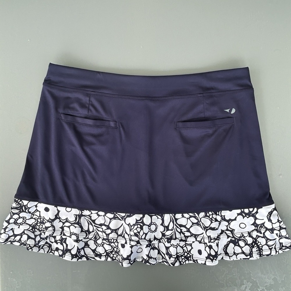 Grand Slam Golf Pickleball Tennis Skort Skirt Womens Large Floral Ruffle Pockets - Picture 2 of 6